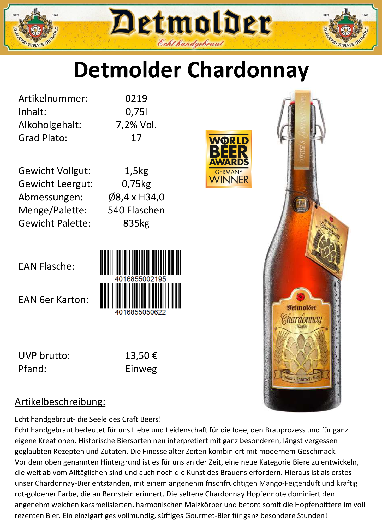 Artikelpass - Detmolder Chardonnay-image