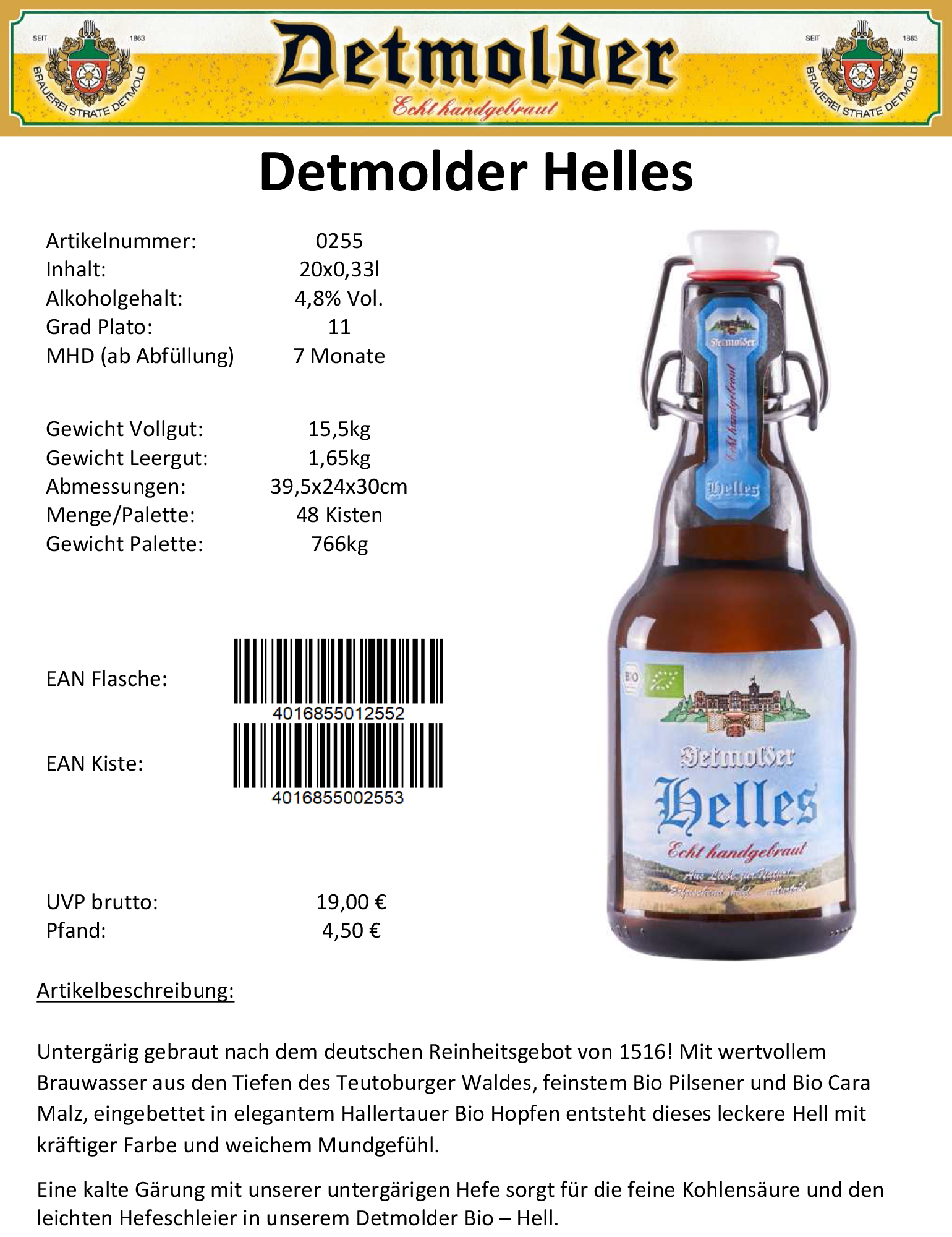 Artikelpass - Detmolder Helles-image